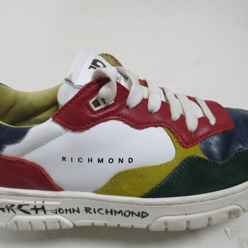 John Richmond Women's Low Top Leather Sneaker Multicolor 7.5 US / 6.5 UK / 38 EU